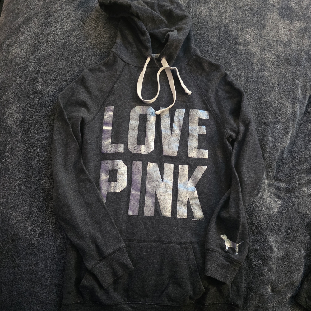 PINK Victoria's Secret Charcoal Hoodie